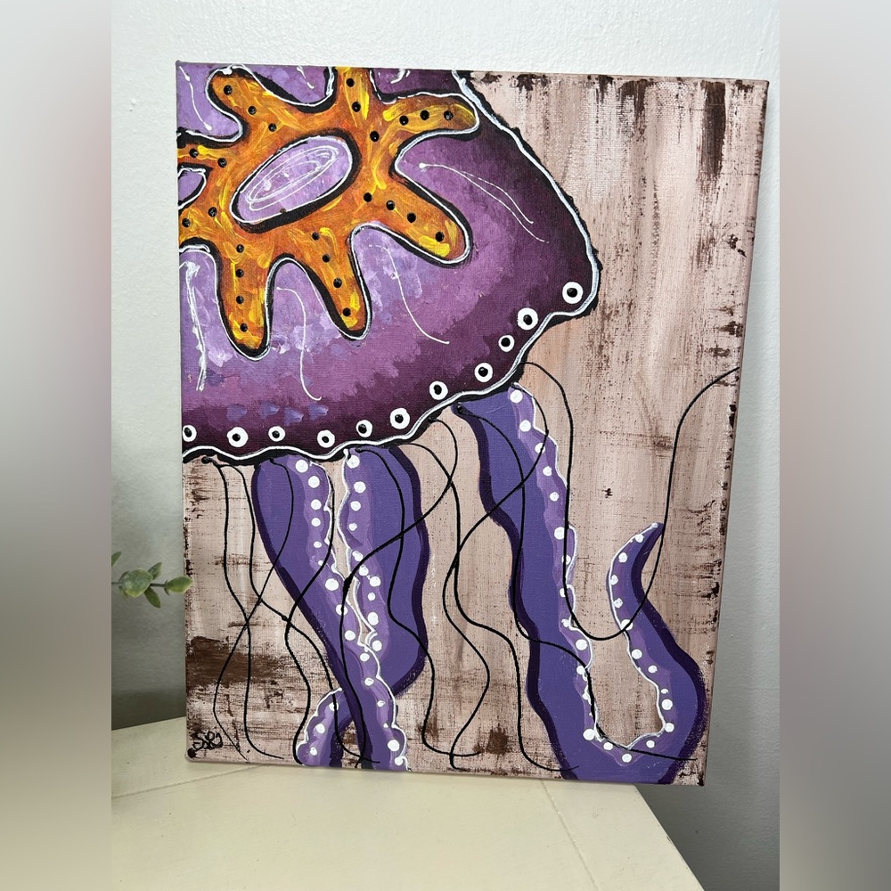 Brand New-Original Jellyfish Painting